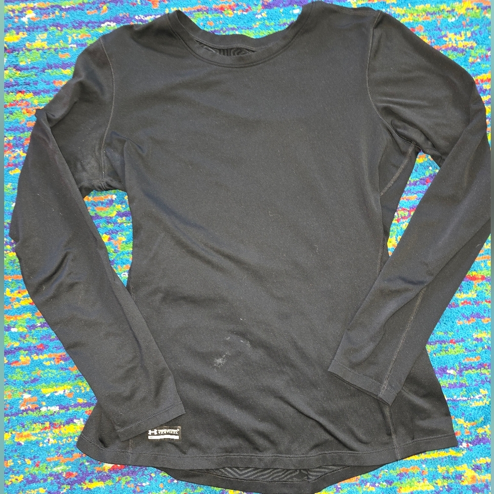 Under Armour tactical‎ womens coldgear fitted base layer size LG black